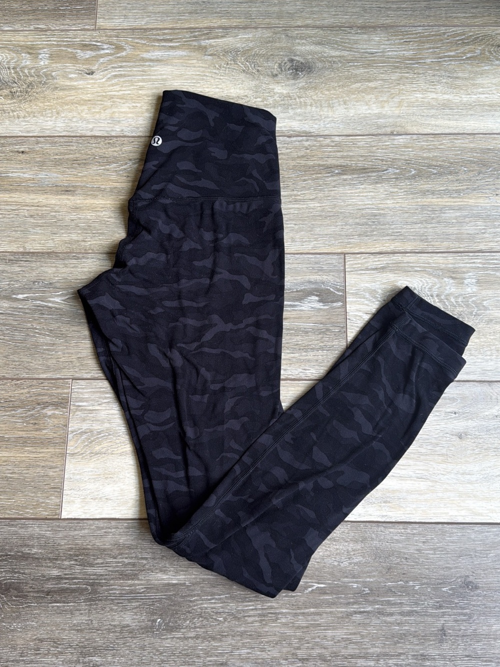 Lululemon Athletica Black Camo Align Leggings
